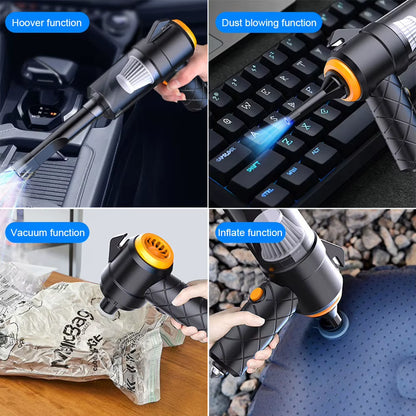 6 in 1 Car Vacuum Cleaner Suction Blow Vaccum Vacum Wireless Home Handheld Charging Portable Mini Small Aspiradora Auto Machine